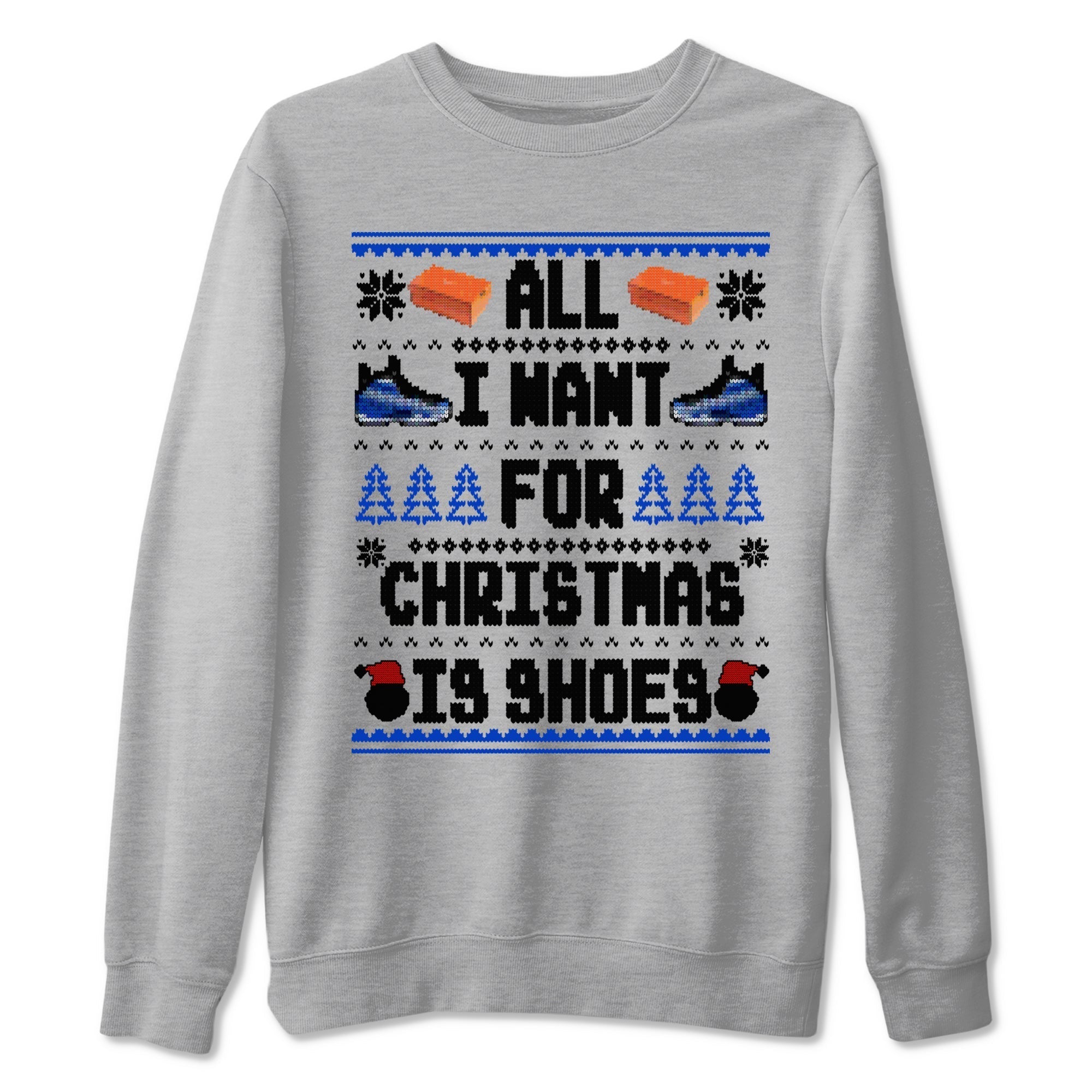 All I Want For Christmas Is Shoes snkmatch Tees - Air Foamposite One Royal