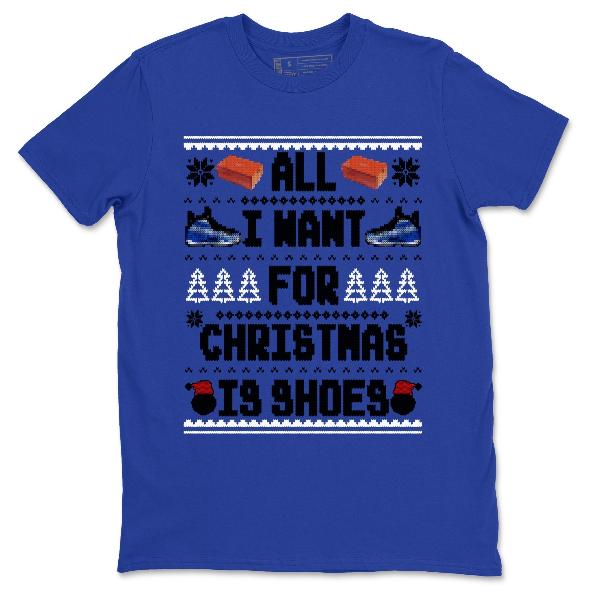 All I Want For Christmas Is Shoes snkmatch Tees - Air Foamposite One Royal