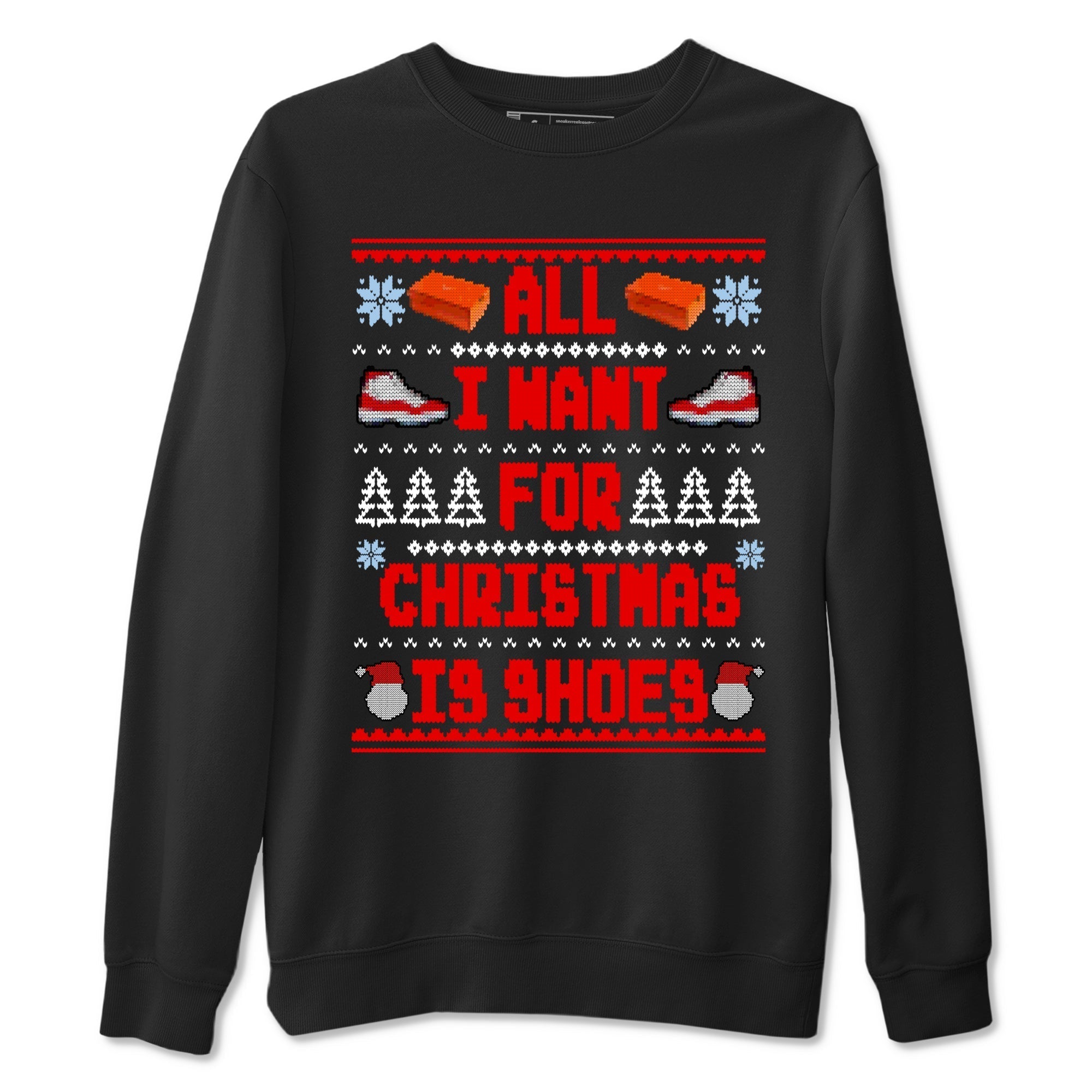 All I Want For Christmas Is Shoes snkmatch Tees - Air Jordan 11 Cherry