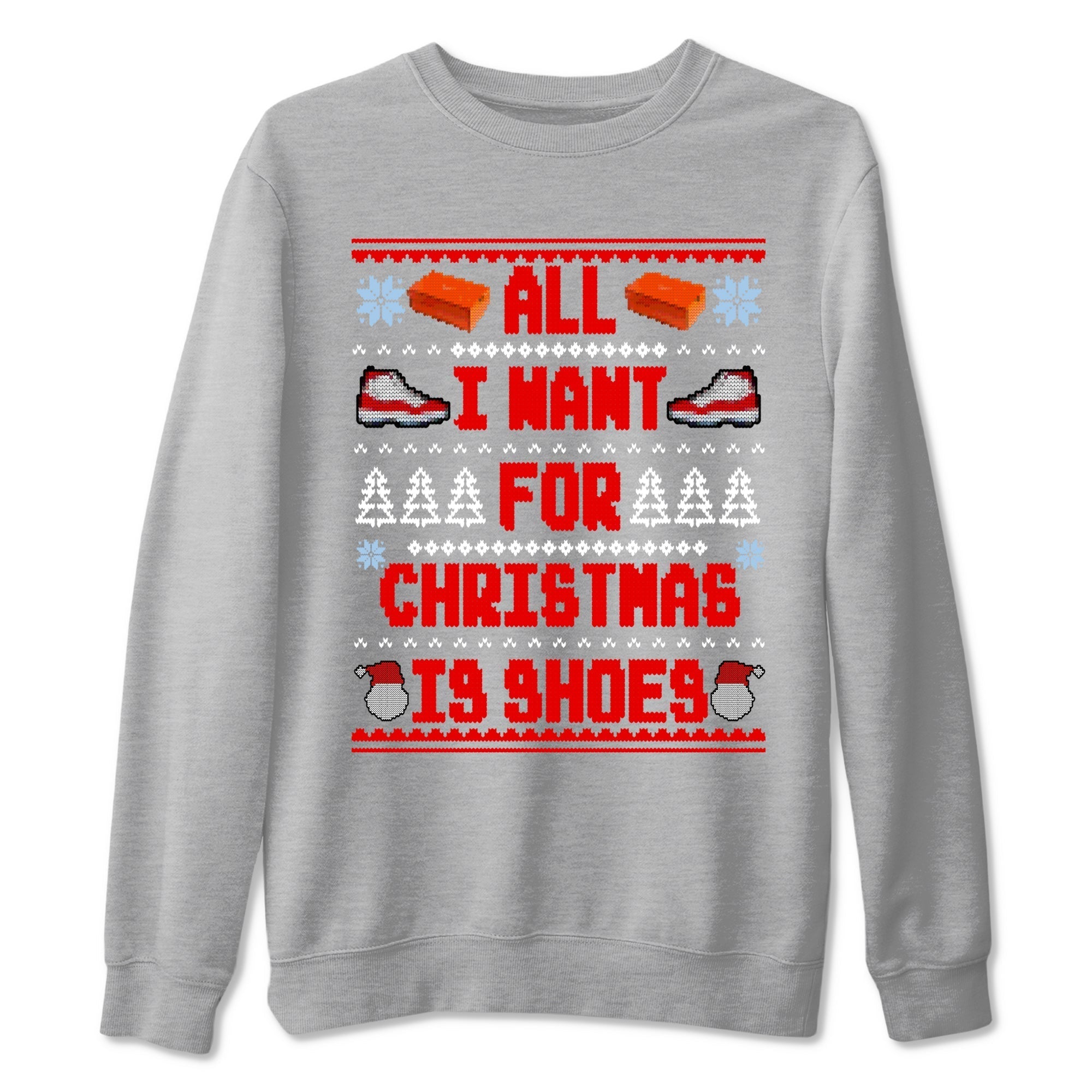 All I Want For Christmas Is Shoes snkmatch Tees - Air Jordan 11 Cherry