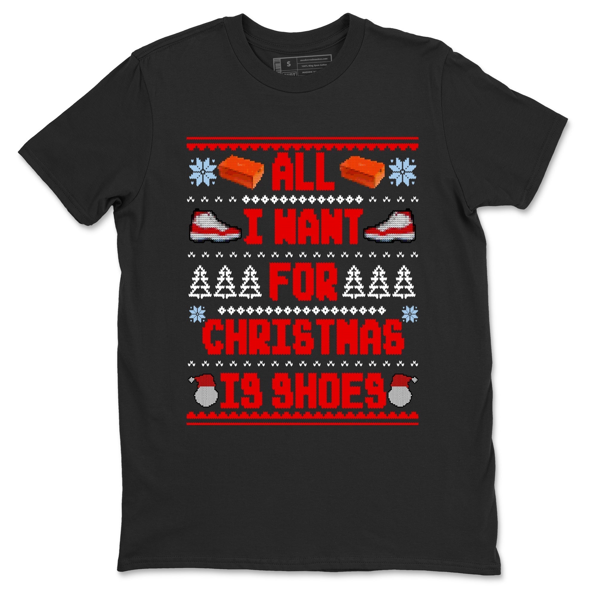 All I Want For Christmas Is Shoes snkmatch Tees - Air Jordan 11 Cherry