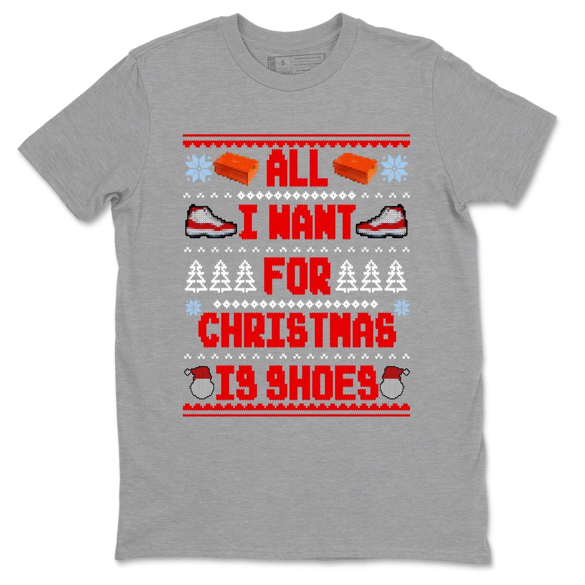 All I Want For Christmas Is Shoes snkmatch Tees - Air Jordan 11 Cherry