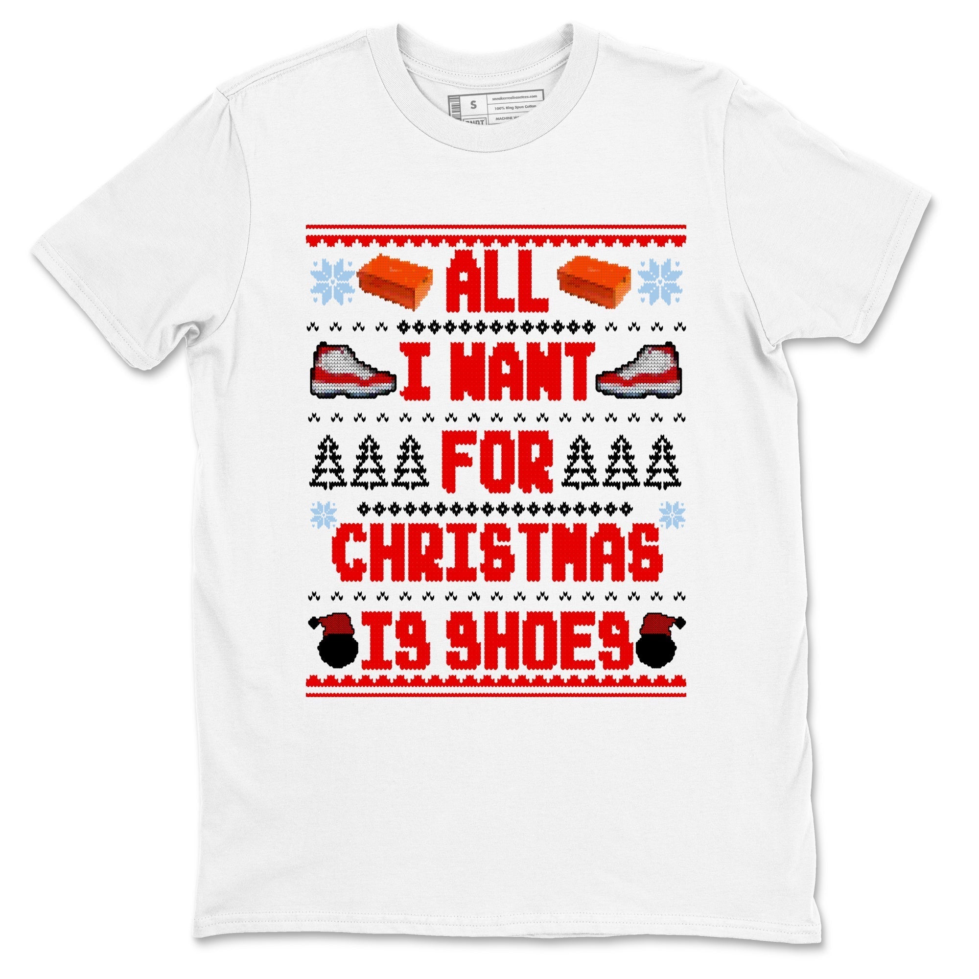 All I Want For Christmas Is Shoes snkmatch Tees - Air Jordan 11 Cherry