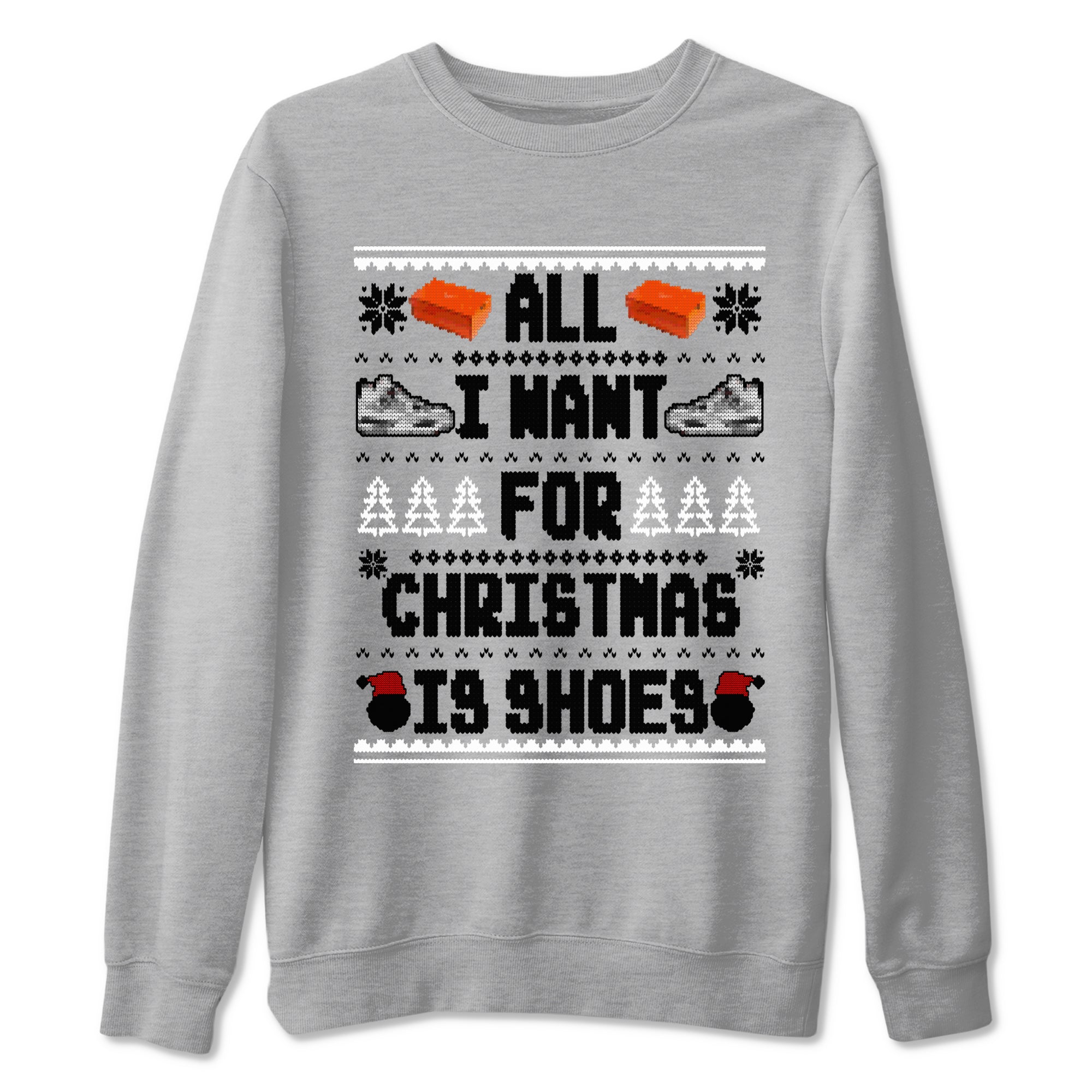 All I Want For Christmas Is Shoes snkmatch Tees - Air Jordan 4 Military Black