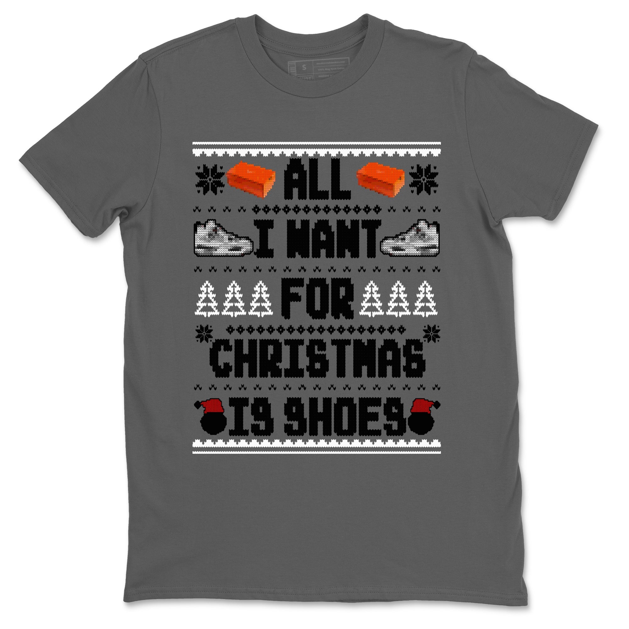All I Want For Christmas Is Shoes snkmatch Tees - Air Jordan 4 Military Black