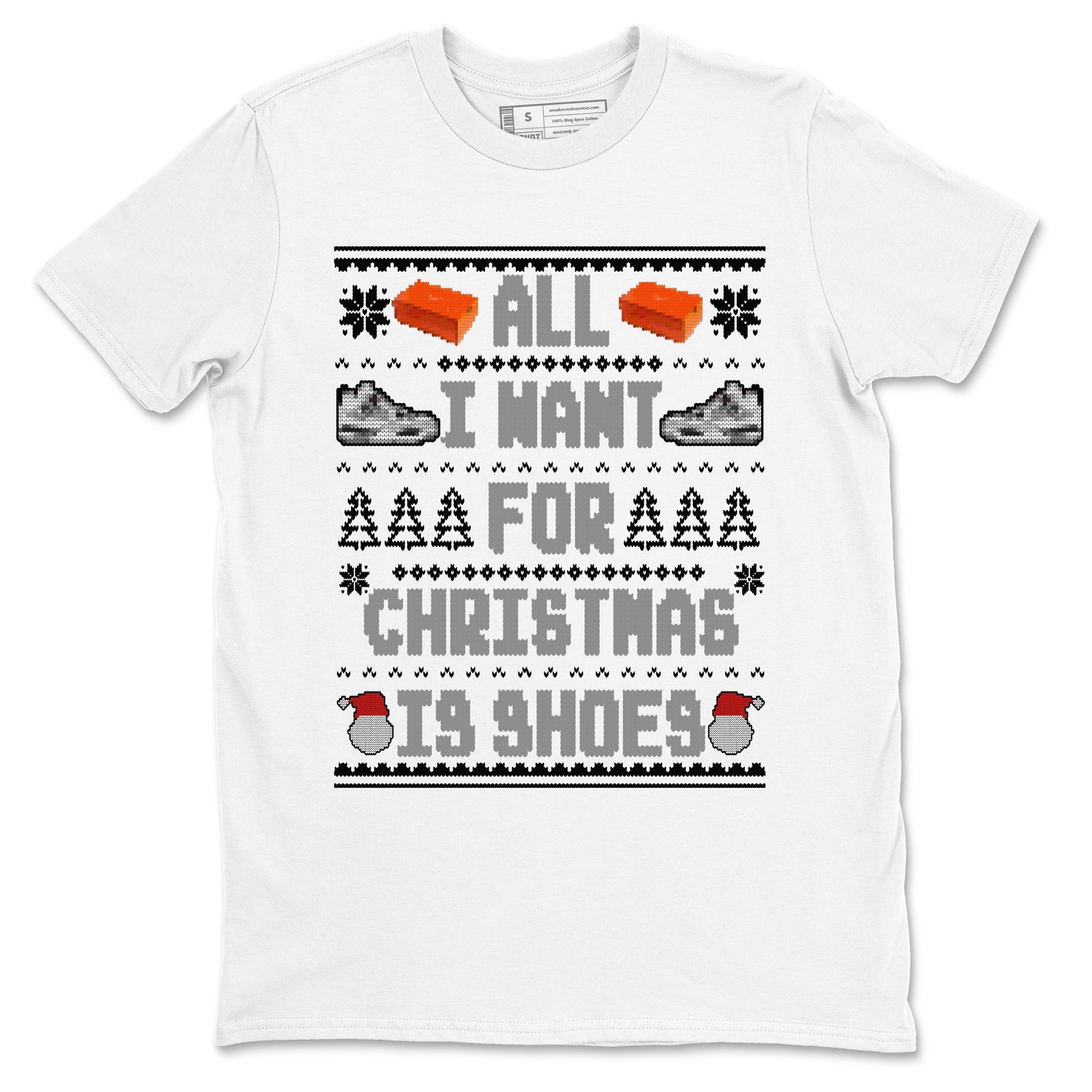 All I Want For Christmas Is Shoes snkmatch Tees - Air Jordan 4 Military Black