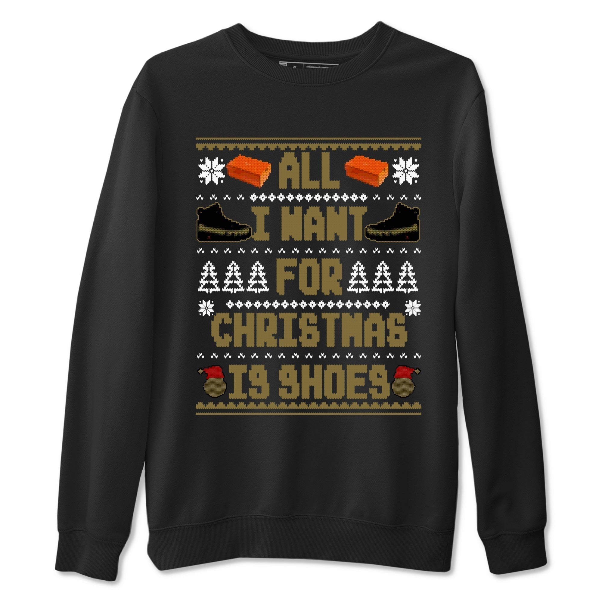 All I Want For Christmas Is Shoes snkmatch Tees - Air Jordan 9 Olive