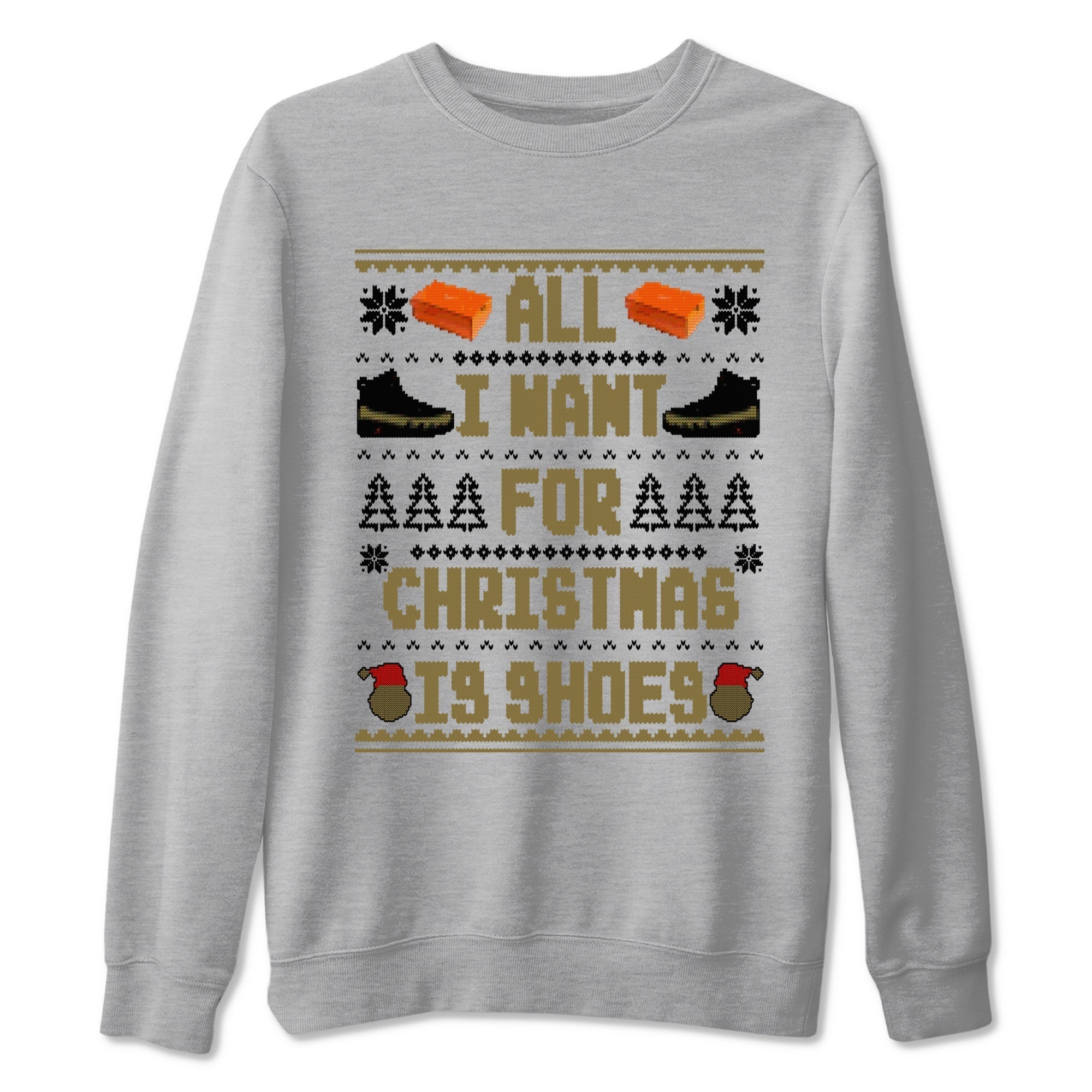 All I Want For Christmas Is Shoes snkmatch Tees - Air Jordan 9 Olive