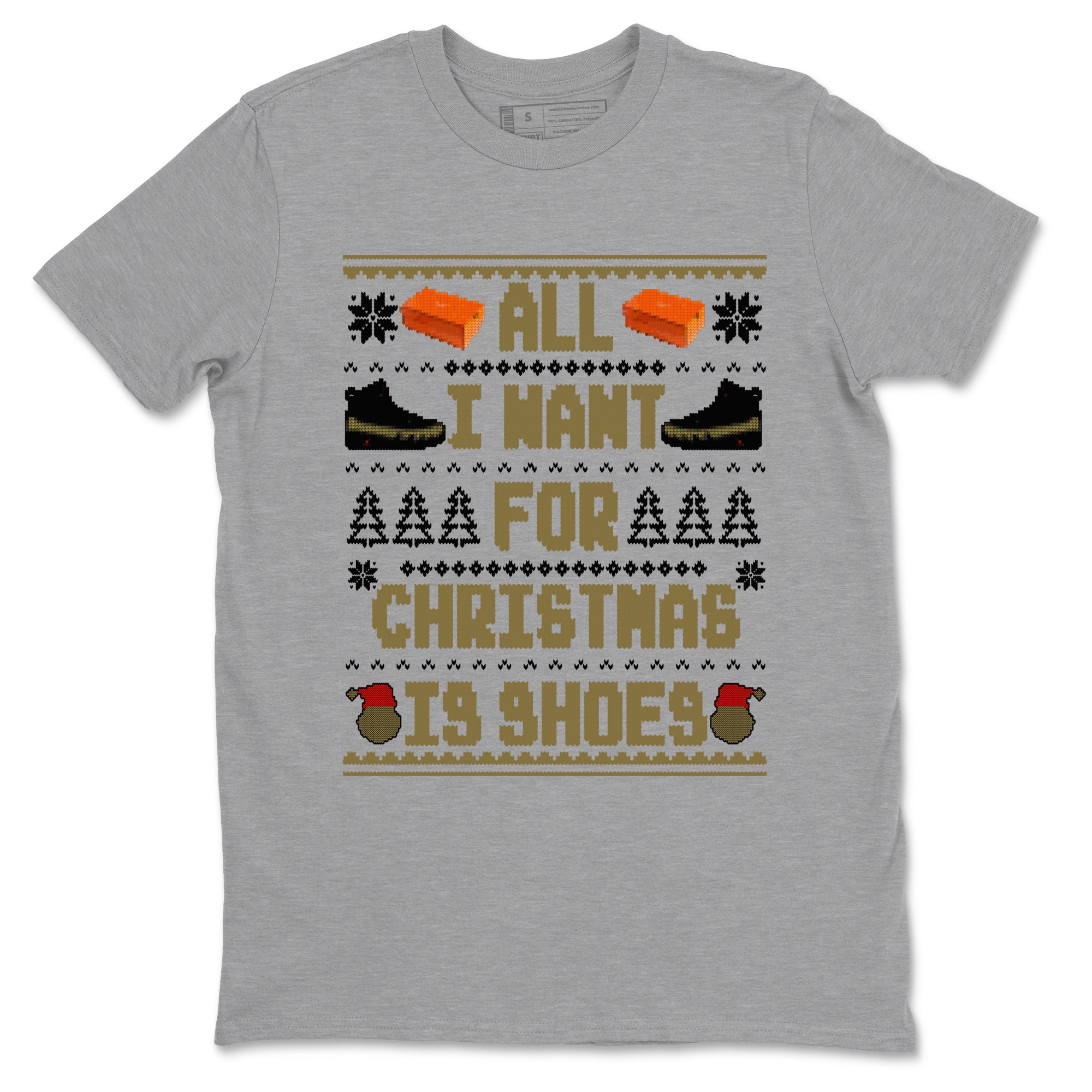 All I Want For Christmas Is Shoes snkmatch Tees - Air Jordan 9 Olive