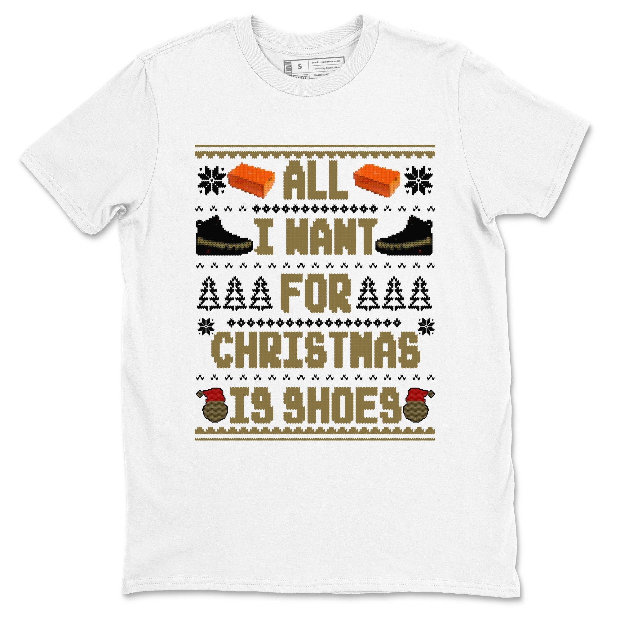 All I Want For Christmas Is Shoes snkmatch Tees - Air Jordan 9 Olive