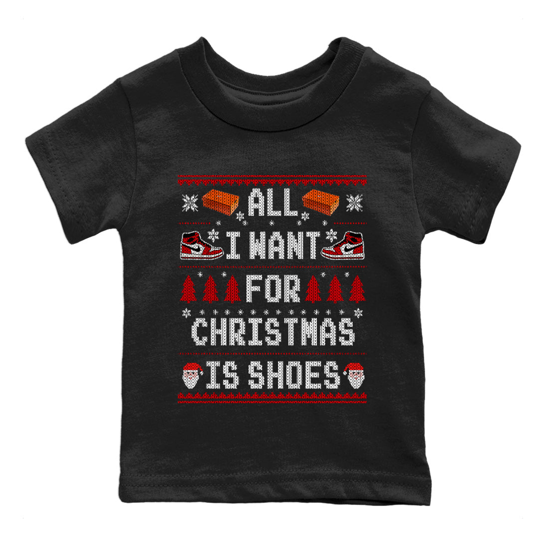 All i want for christmas is shoes Kids Tops - Air Jordan 1 Lost & Found