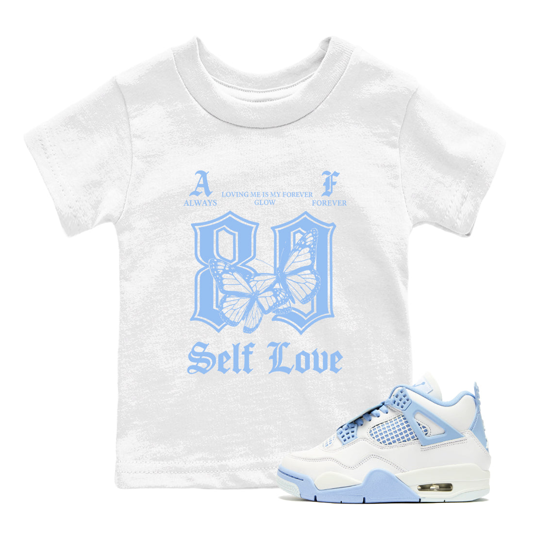 Always Forever snkmatch Tees Kids - Air Jordan 4 Aluminum