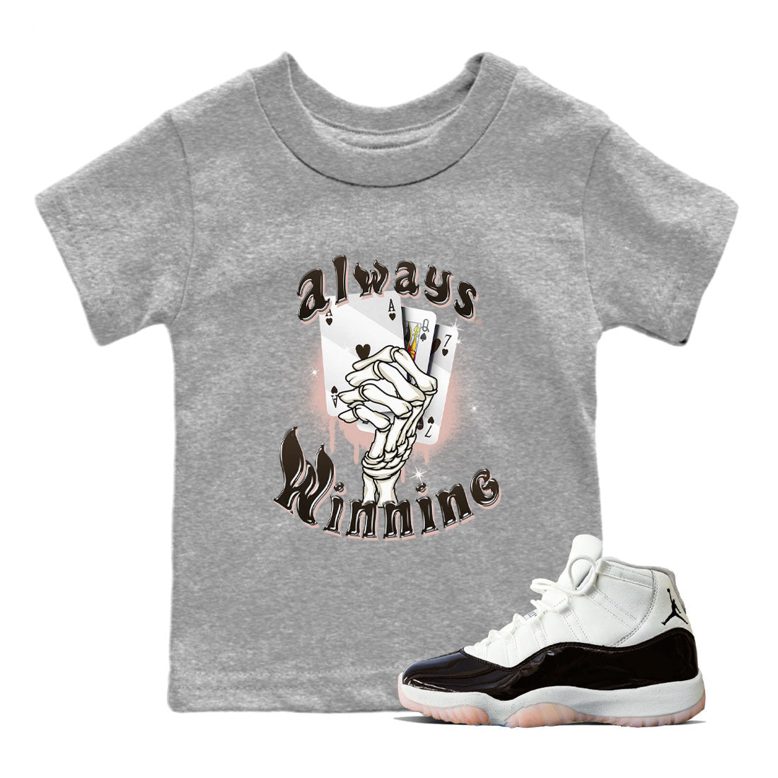 Always Winning snkmatch Tee Kids - Air Jordan 11 Neapolitan