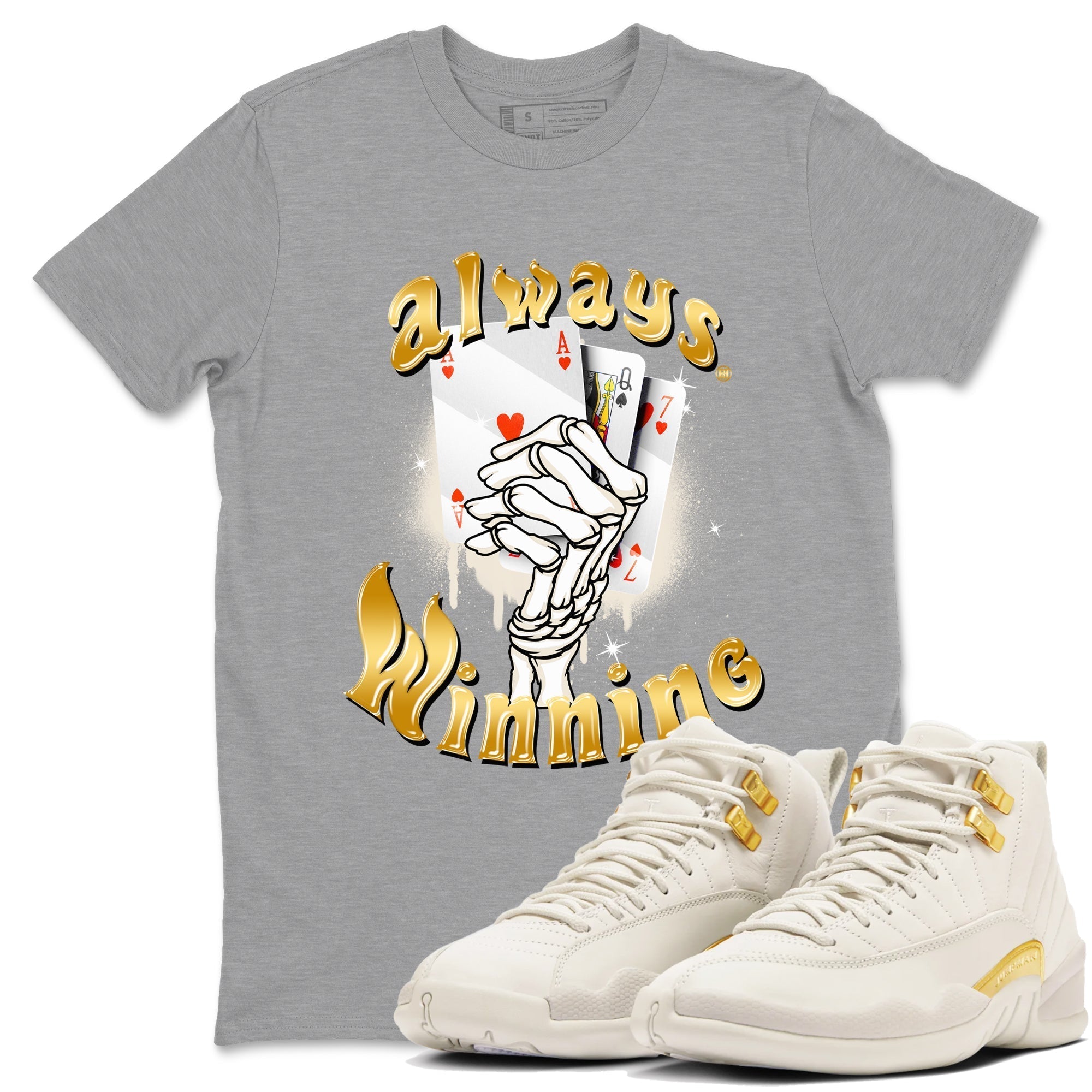 Always Winning snkmatch Tees - Air Jordan 12 Phantom