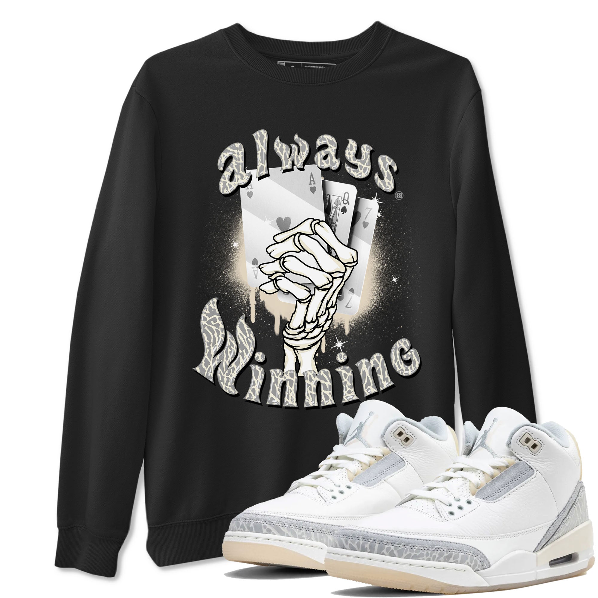 Always Winning snkmatch Tees - Air Jordan 3 Ivory
