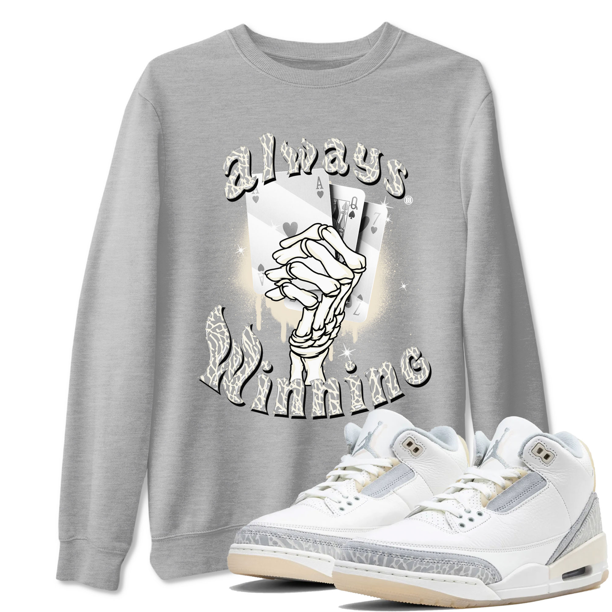 Always Winning snkmatch Tees - Air Jordan 3 Ivory