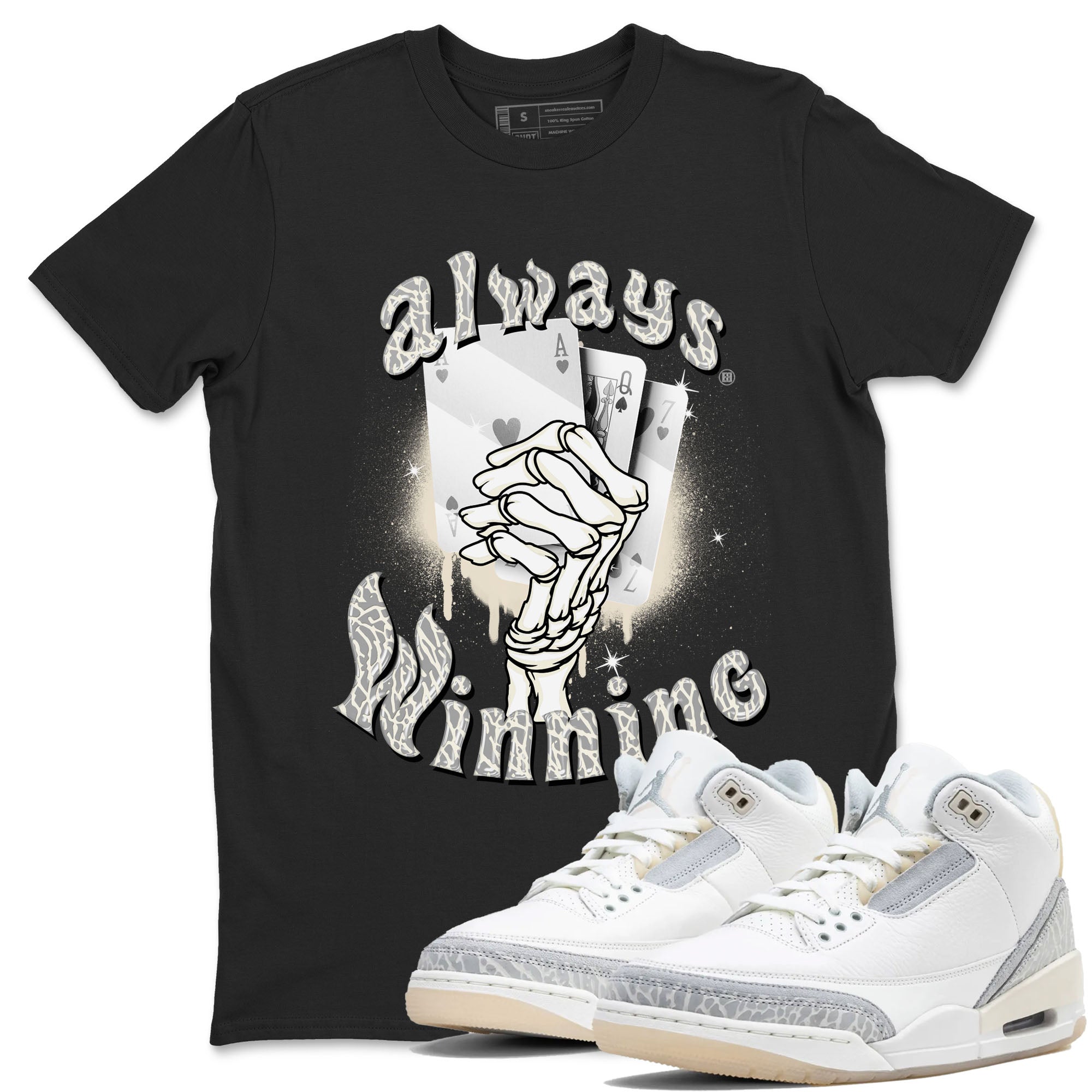 Always Winning snkmatch Tees - Air Jordan 3 Ivory
