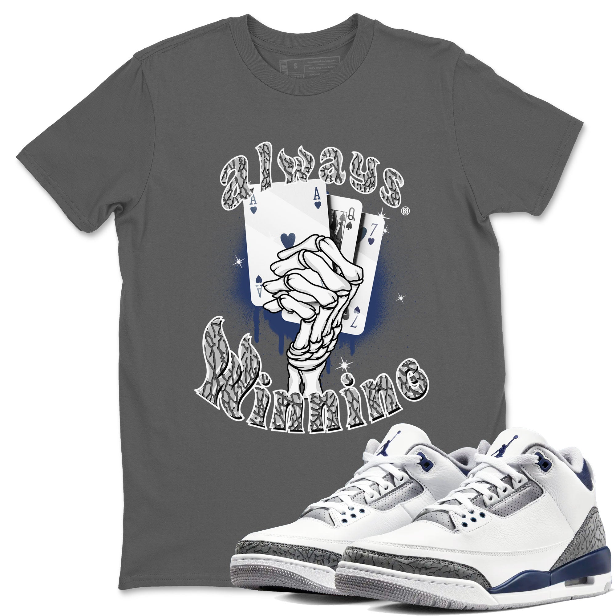 Always Winning snkmatch Tees - Air Jordan 3 Midnight Navy 2023