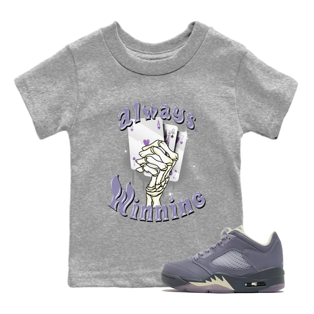 Always Winning Kids Tops - Air Jordan 5 Indigo Haze