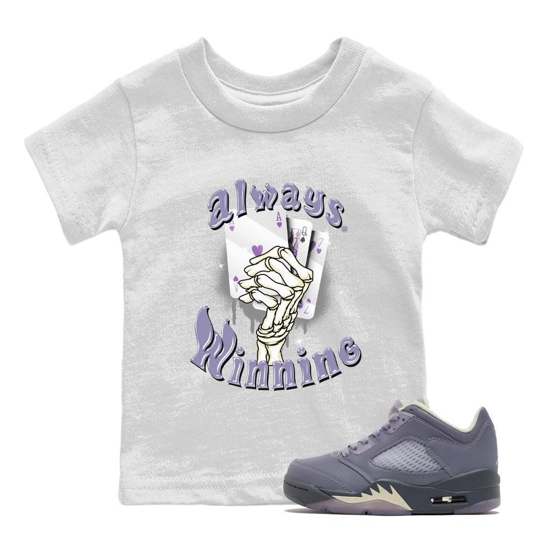 Always Winning Kids Tops - Air Jordan 5 Indigo Haze