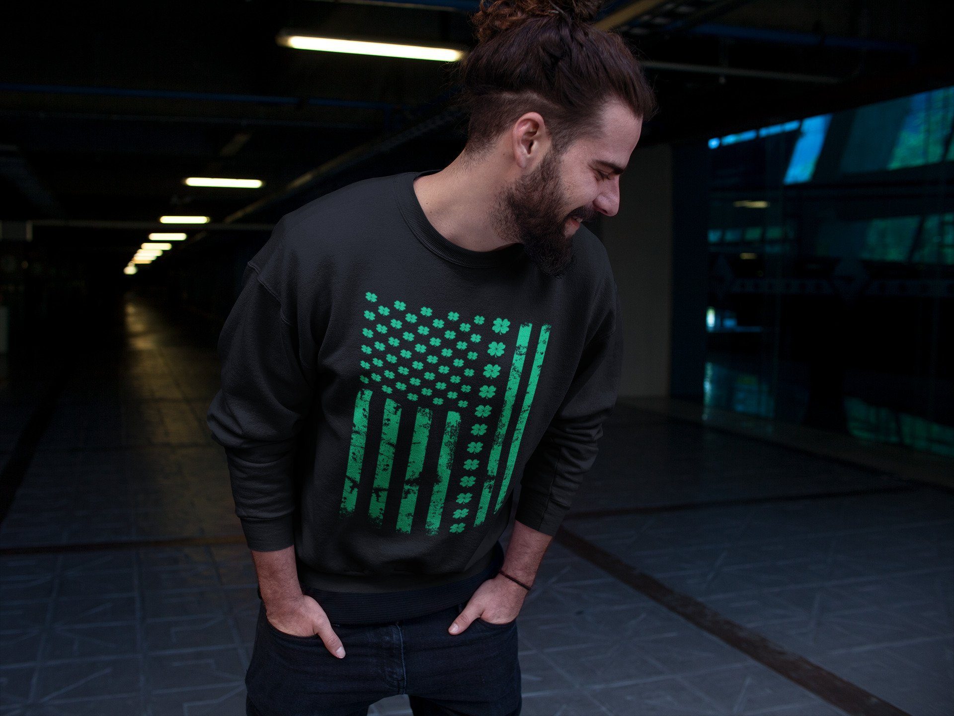 American Flag Unisex Tops - Air Jordan 1 Lucky Green