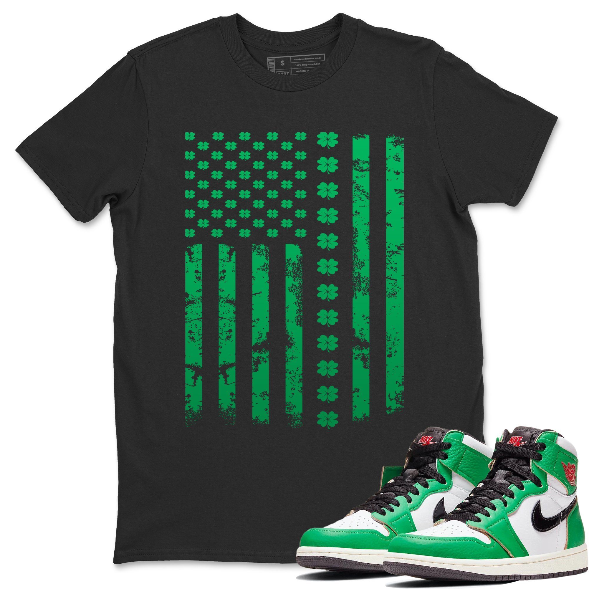 American Flag Unisex Tops - Air Jordan 1 Lucky Green