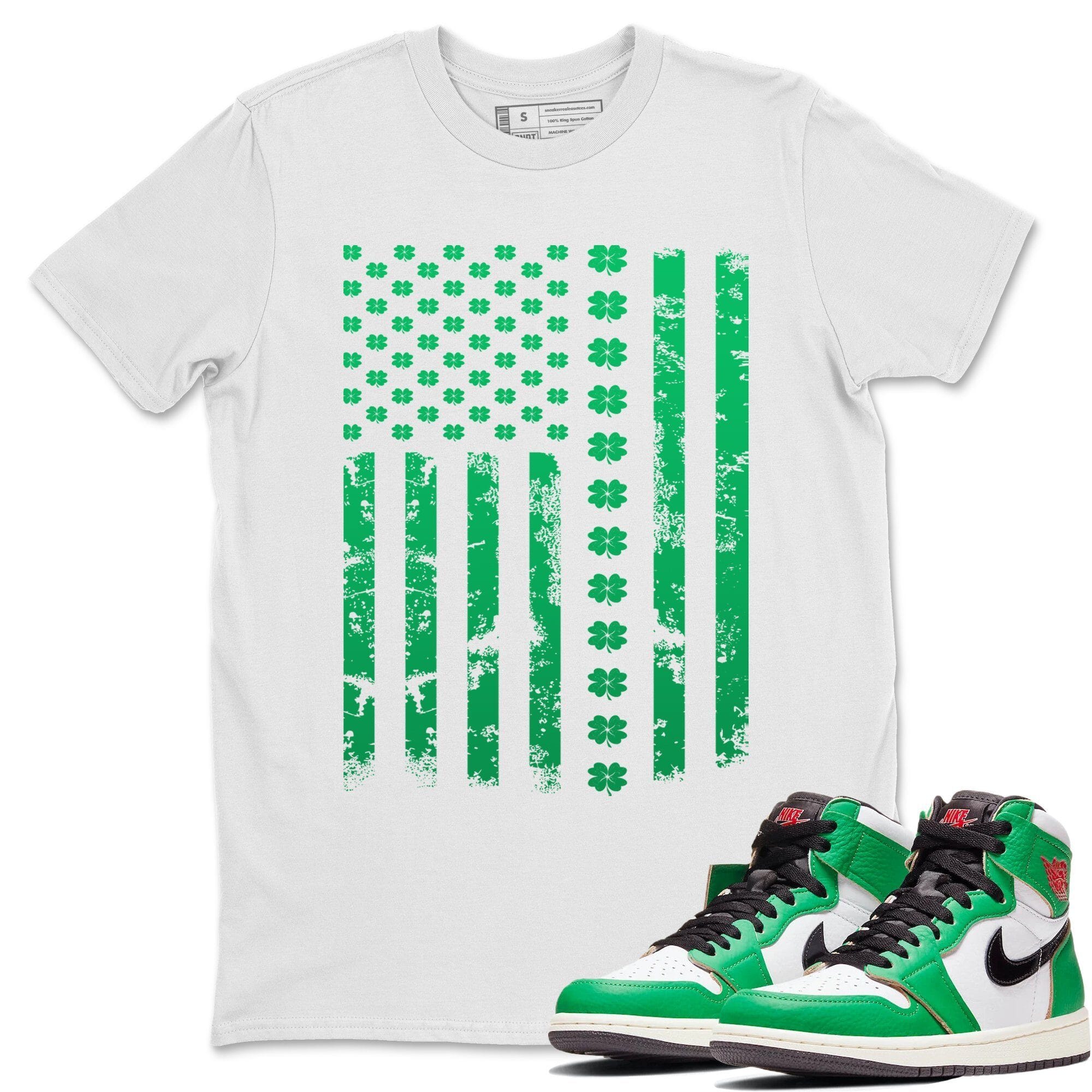 American Flag Unisex Tops - Air Jordan 1 Lucky Green