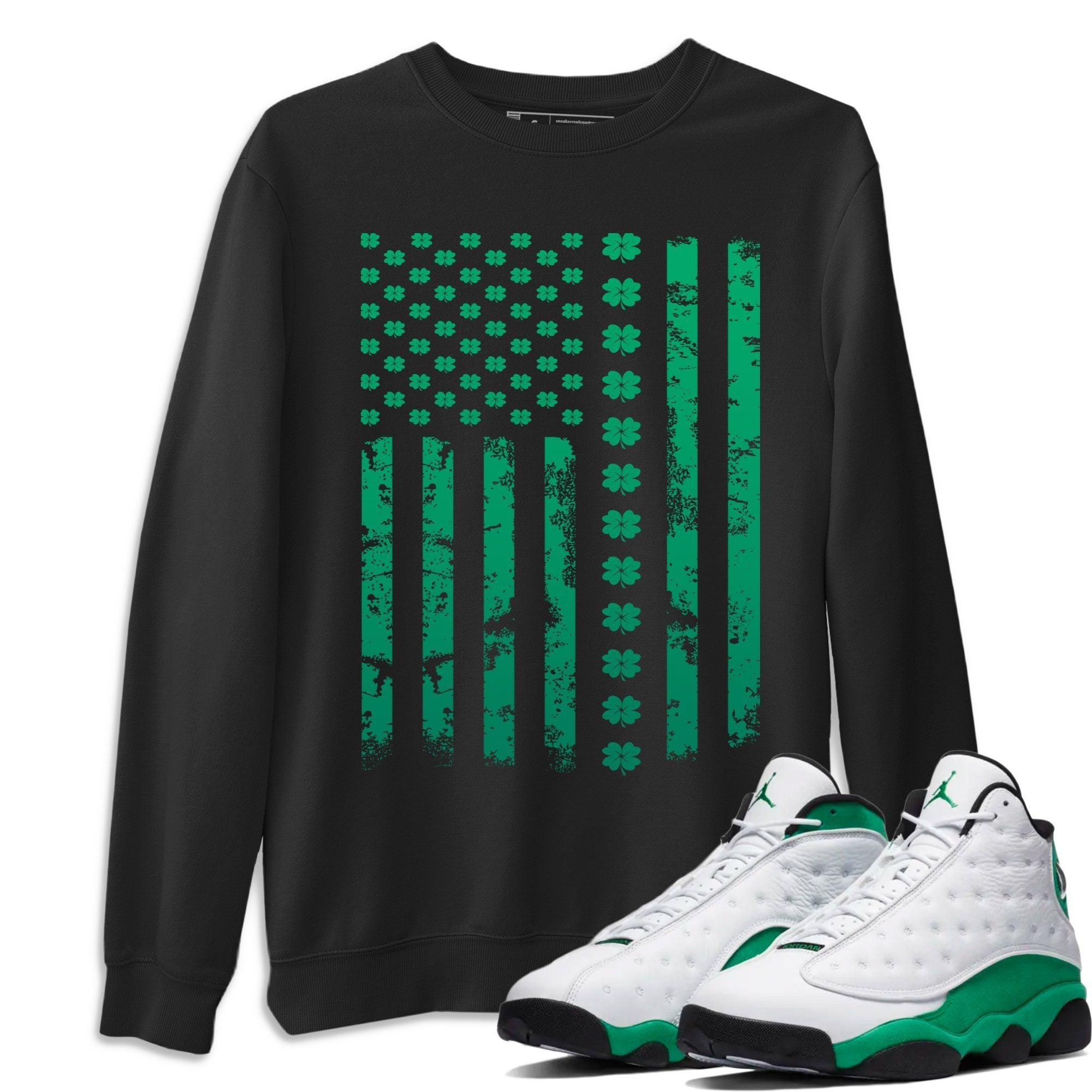 American Flag Unisex Tops - Air Jordan 13 Lucky Green
