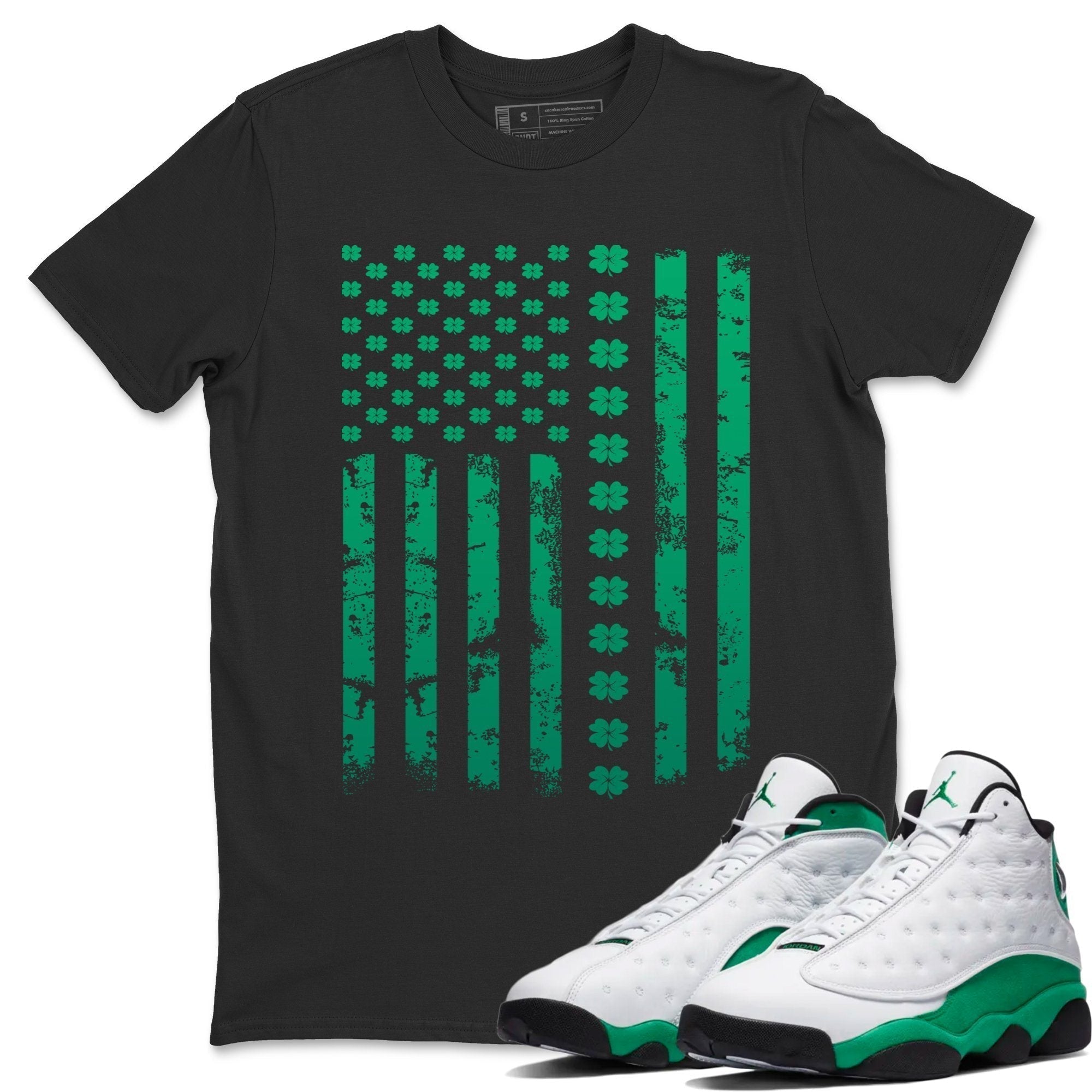 American Flag Unisex Tops - Air Jordan 13 Lucky Green