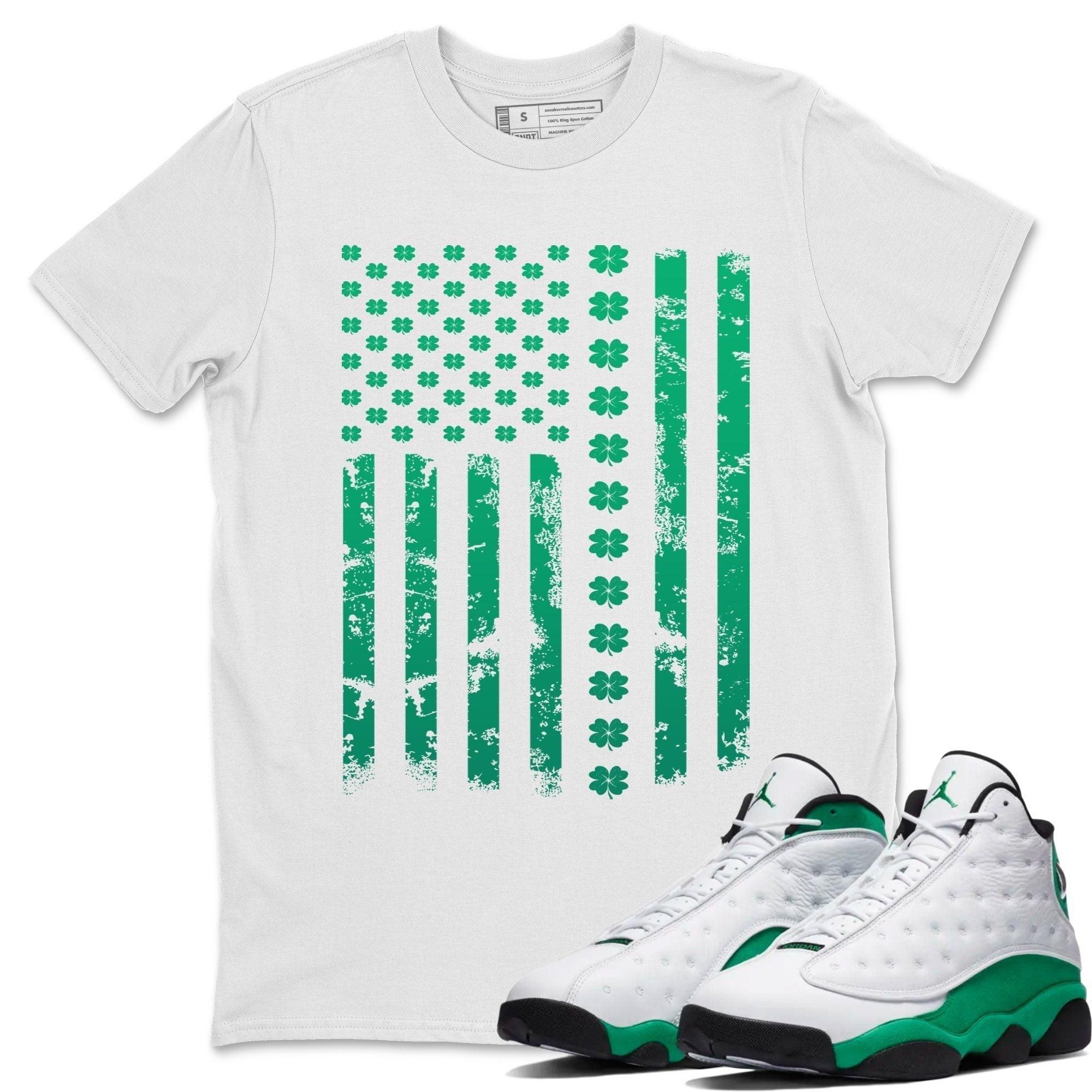 American Flag Unisex Tops - Air Jordan 13 Lucky Green