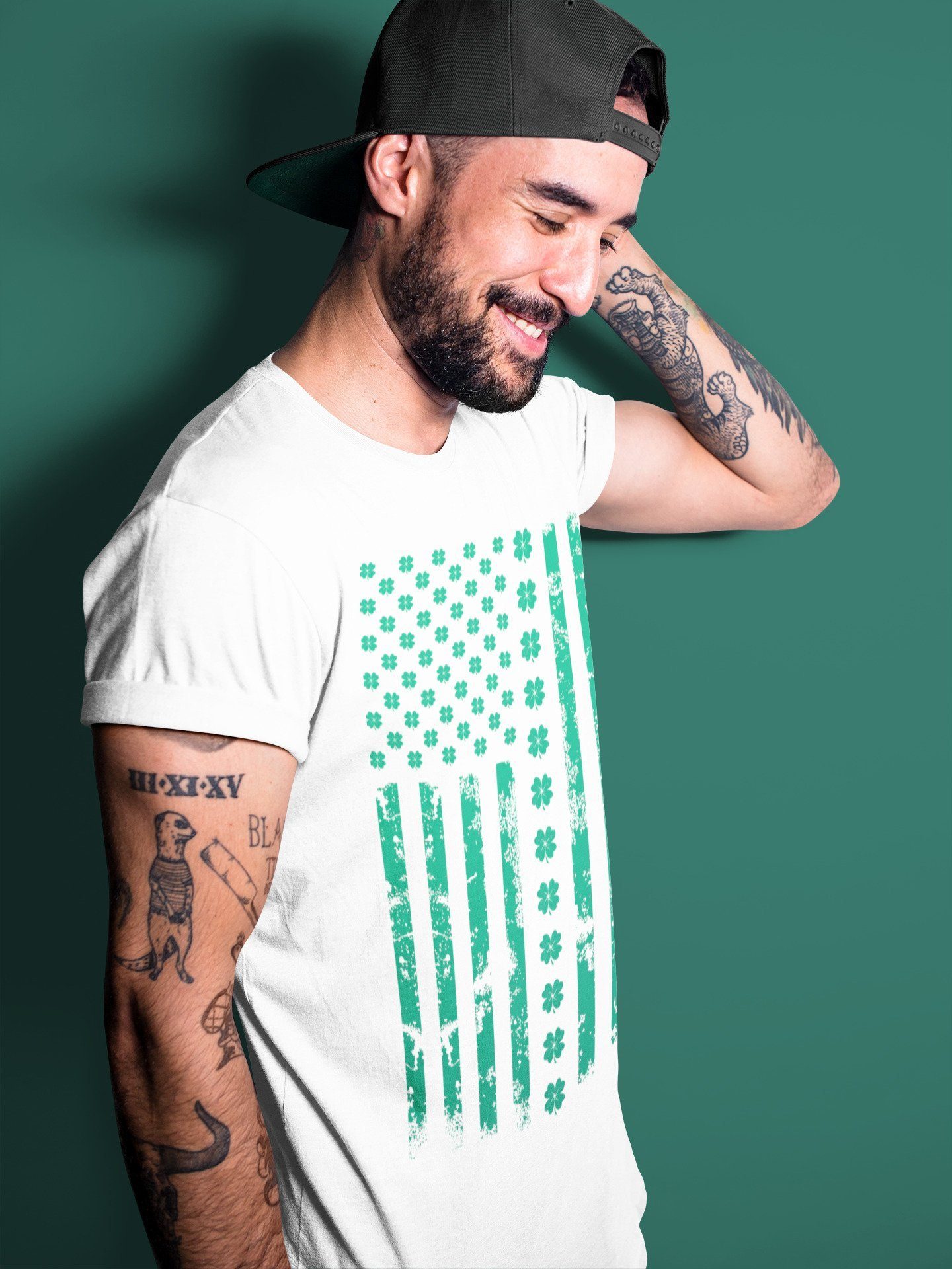 American Flag Unisex Tops - Air Jordan 13 Lucky Green