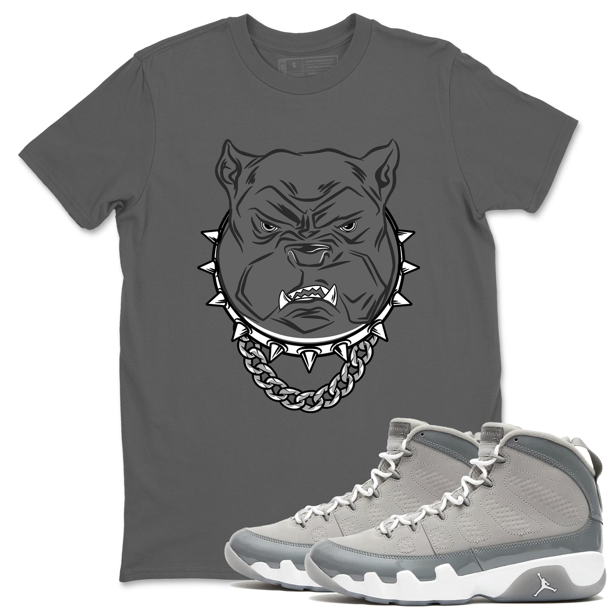 Angry Bulldog snkmatch Tees - Air Jordan 9 Cool Grey