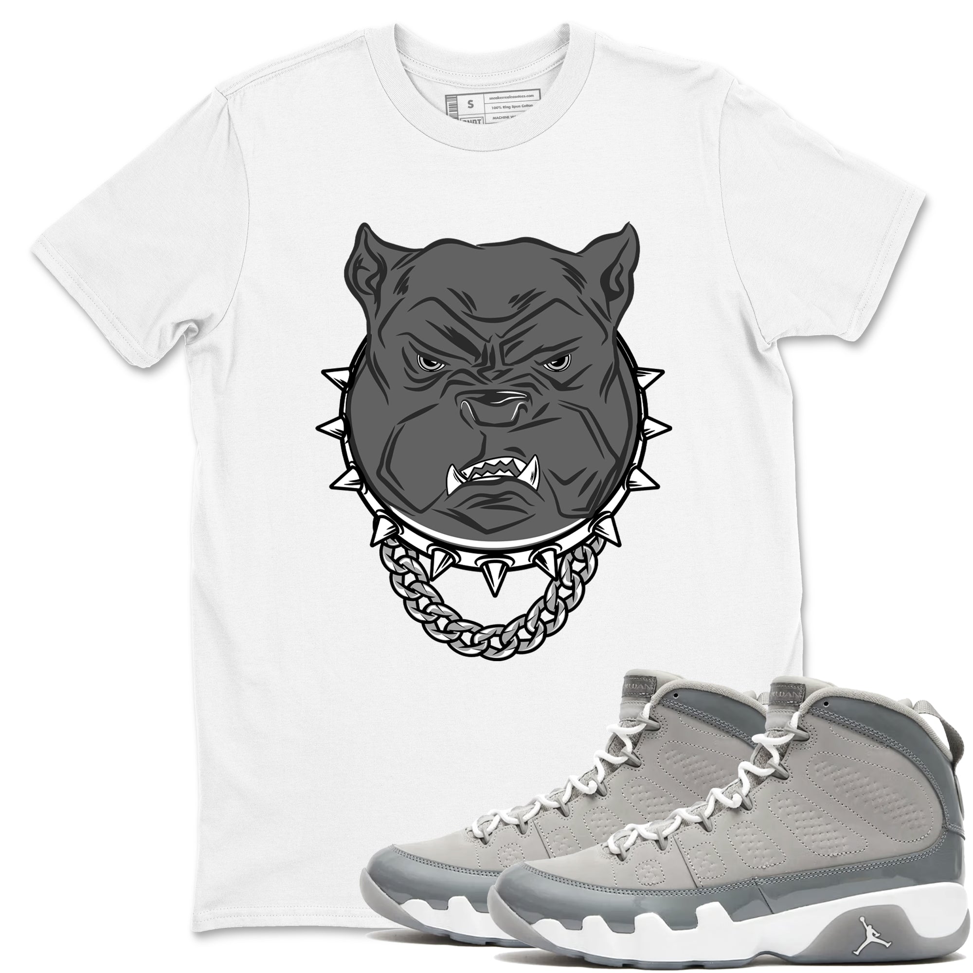 Angry Bulldog snkmatch Tees - Air Jordan 9 Cool Grey