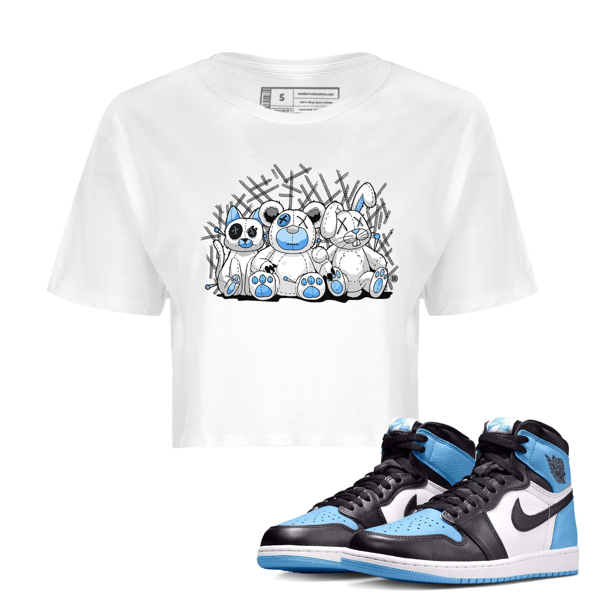 Animal Homies Women's Tops - Air Jordan 1 UNC Toe