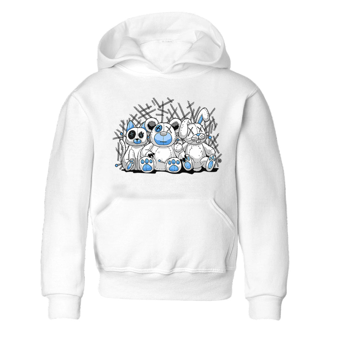 Animal Homies Kids Tops - Air Jordan 1 UNC Toe
