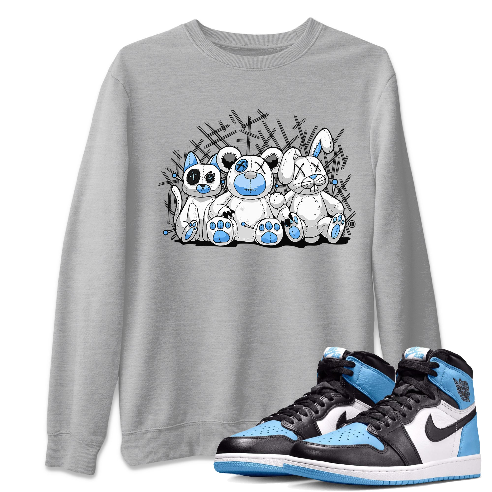 Animal Homies Unisex Tops - Air Jordan 1 UNC Toe