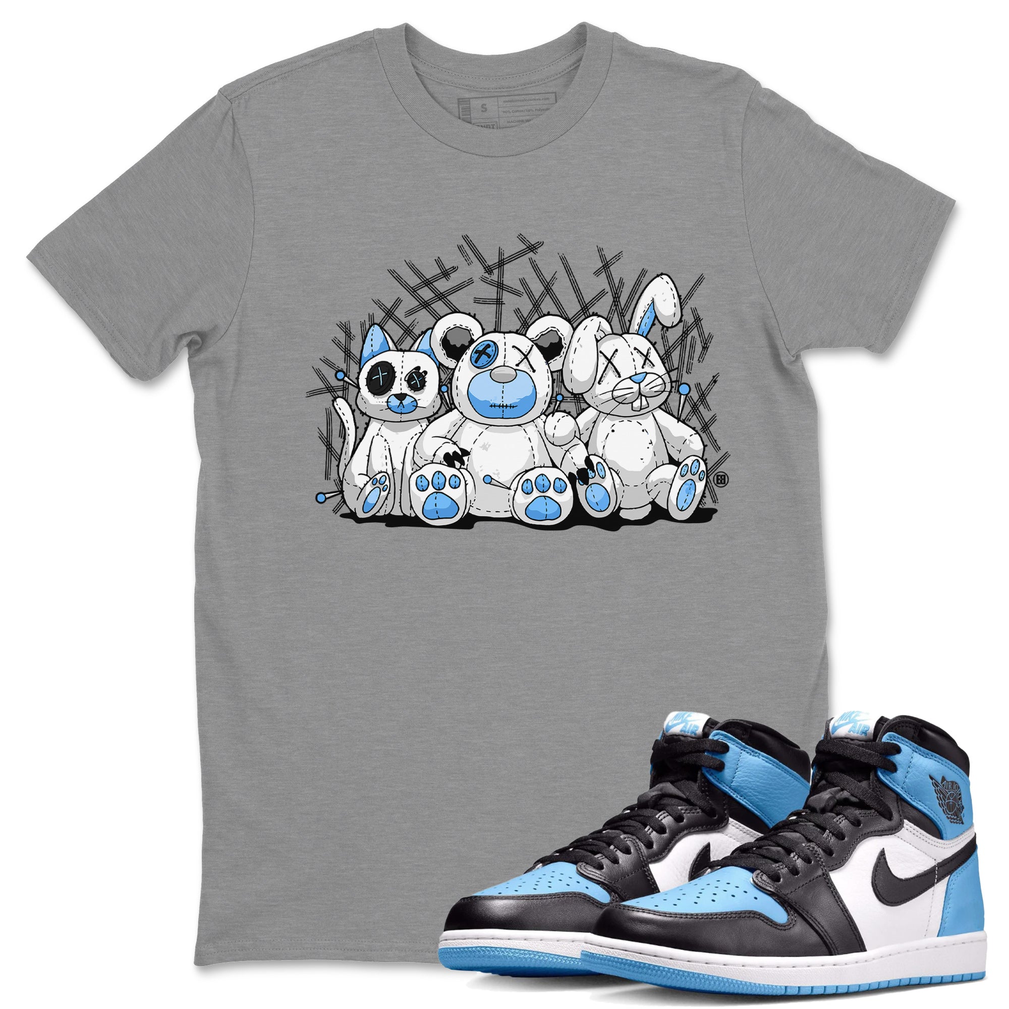 Animal Homies Unisex Tops - Air Jordan 1 UNC Toe