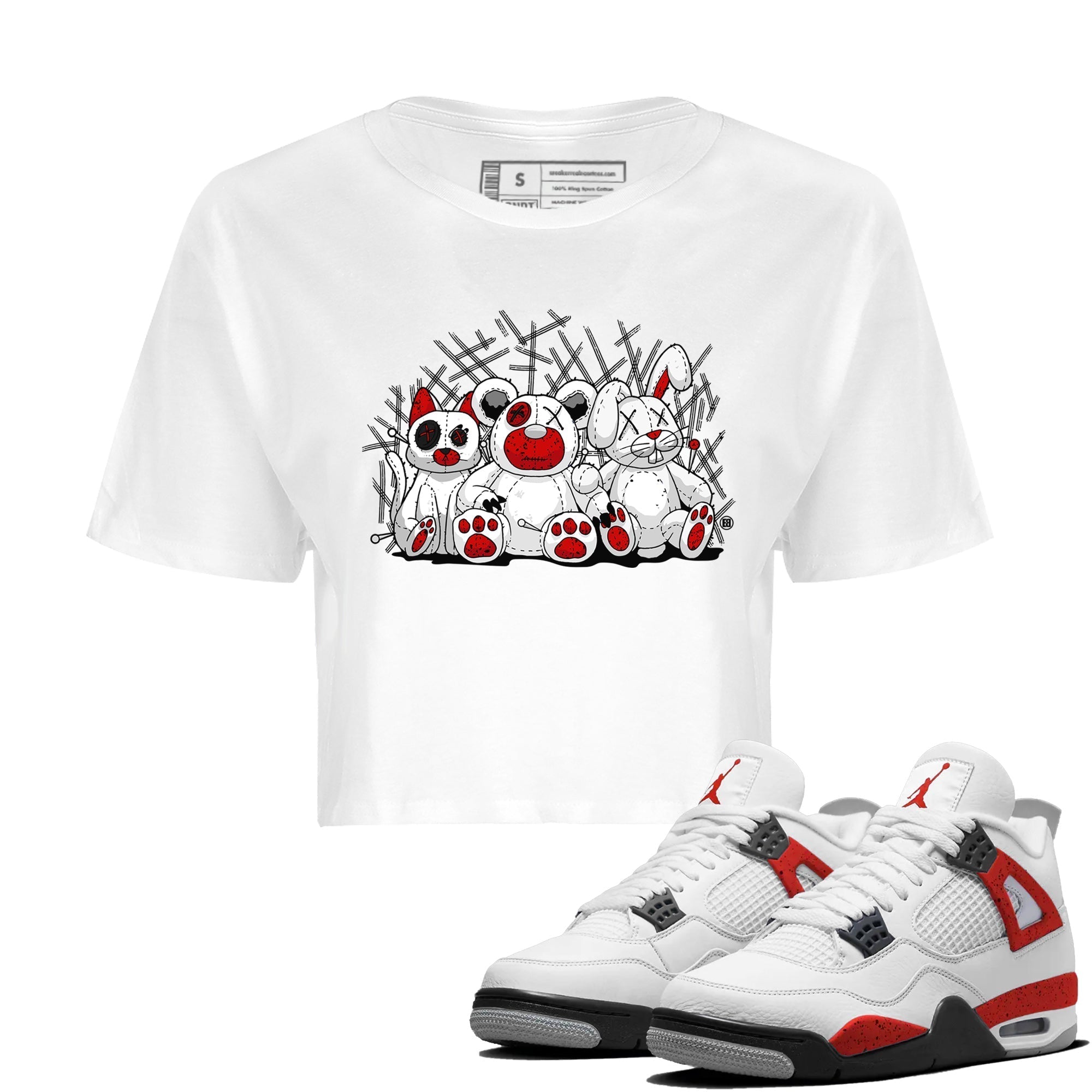 Animal Homies Women's Tops - Air Jordan 4 Red Cement