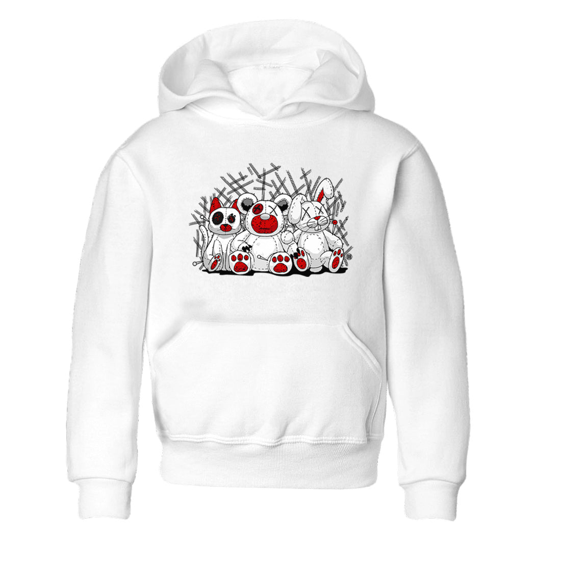 Animal Homies Kids Tops - Air Jordan 4 Red Cement