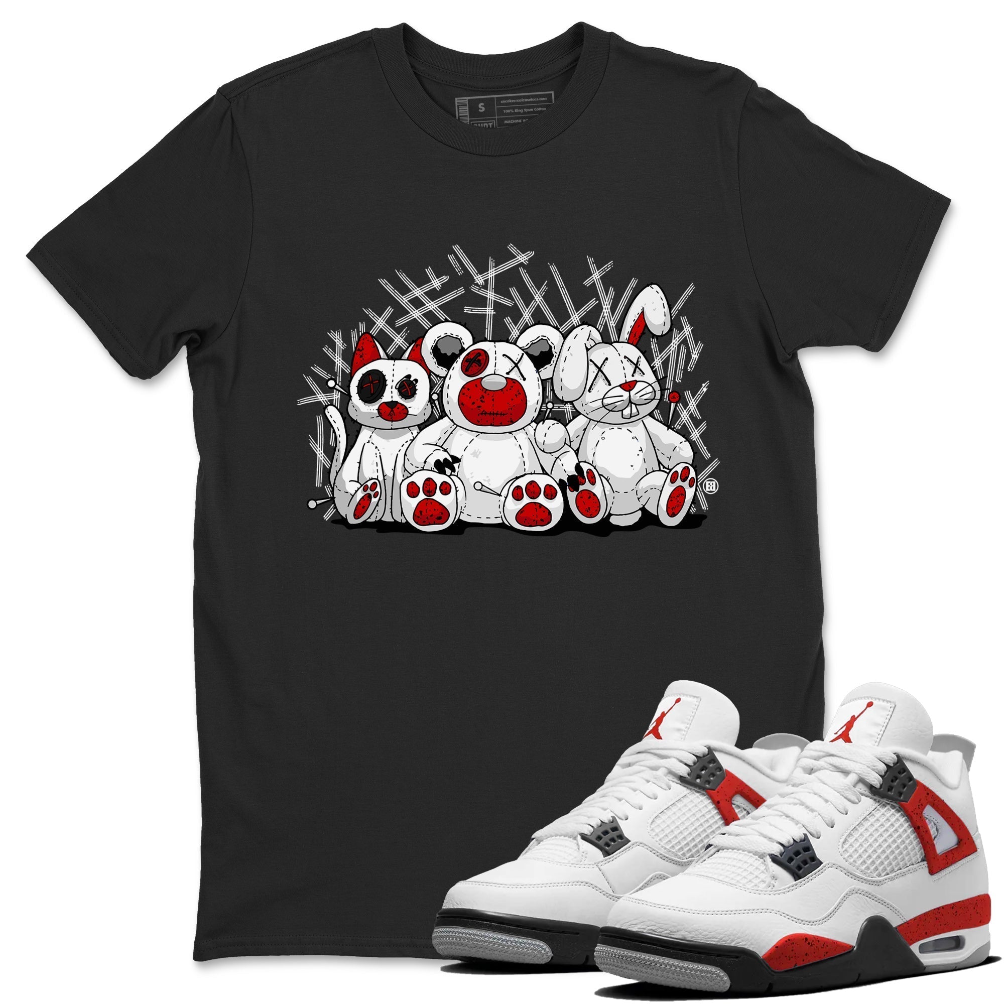 Animal Homies Unisex Tops - Air Jordan 4 Red Cement