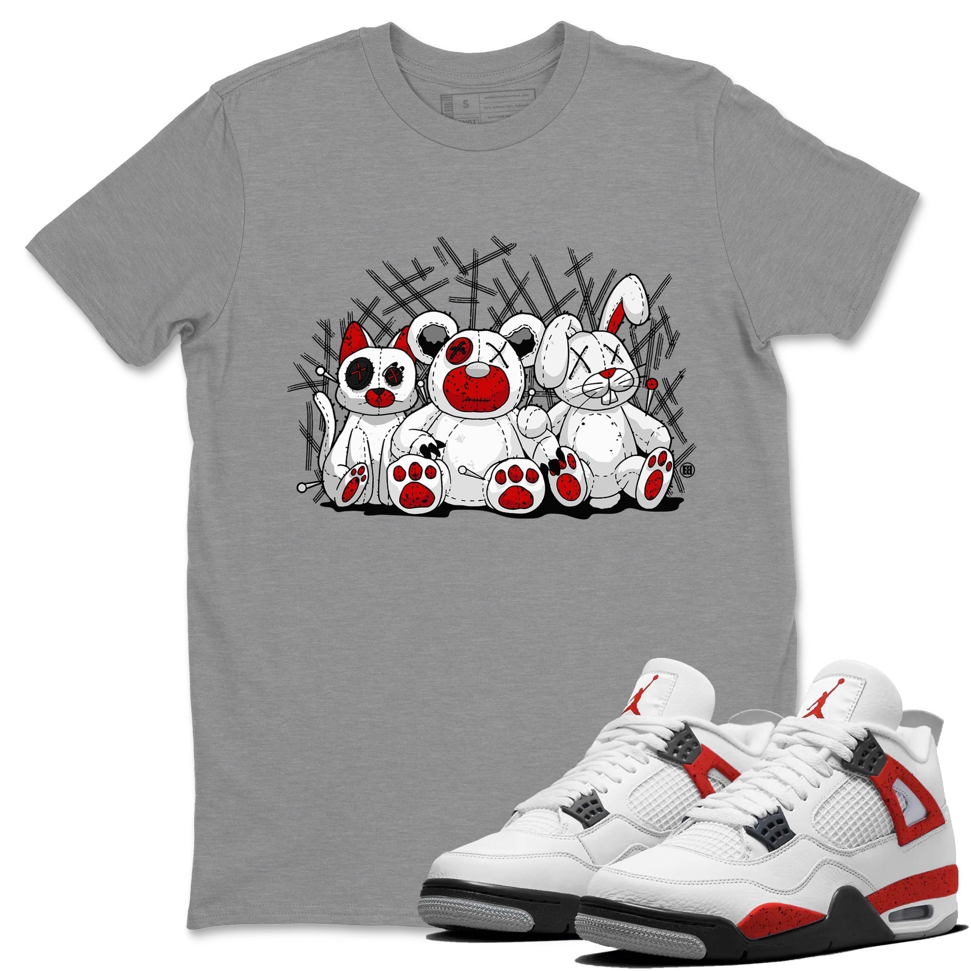 Animal Homies Unisex Tops - Air Jordan 4 Red Cement