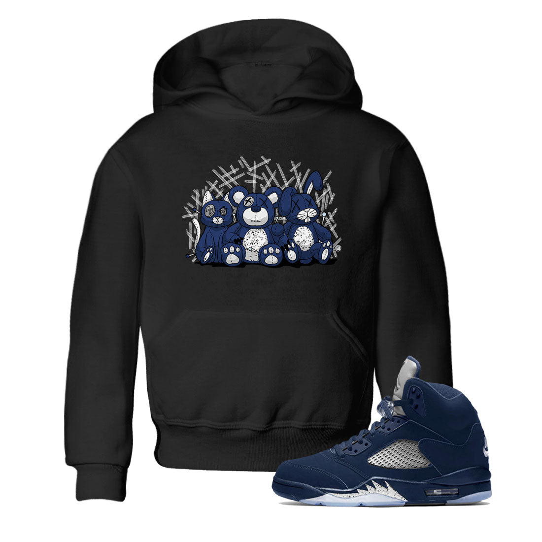 Animal Homies snkmatch Tee Kids - Air Jordan 5 Georgetown