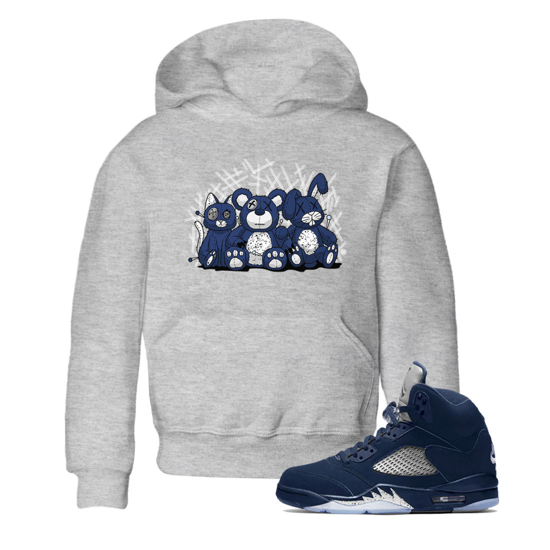Animal Homies snkmatch Tee Kids - Air Jordan 5 Georgetown