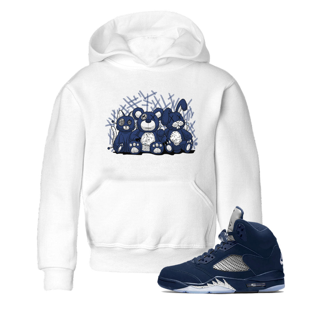 Animal Homies snkmatch Tee Kids - Air Jordan 5 Georgetown
