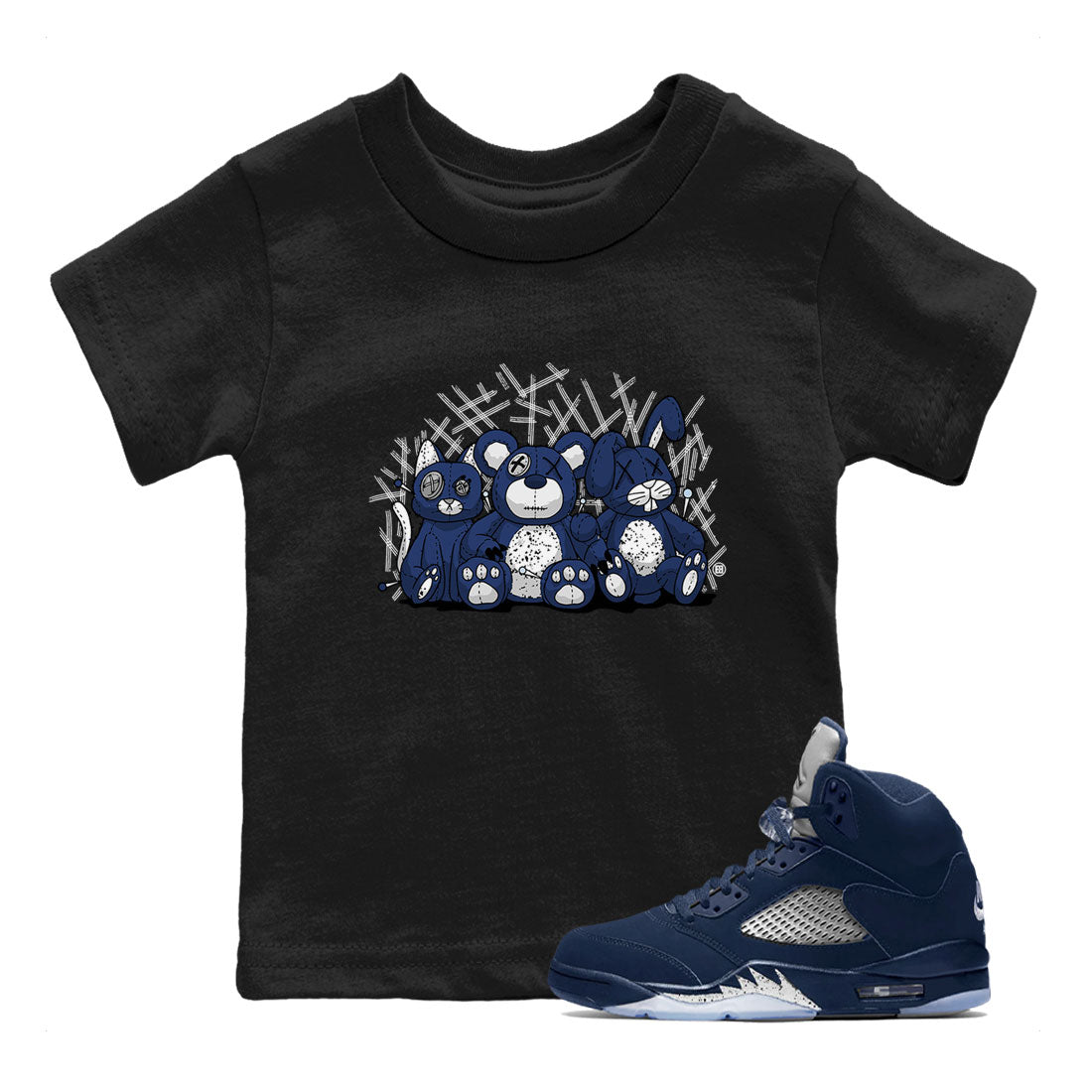 Animal Homies snkmatch Tee Kids - Air Jordan 5 Georgetown