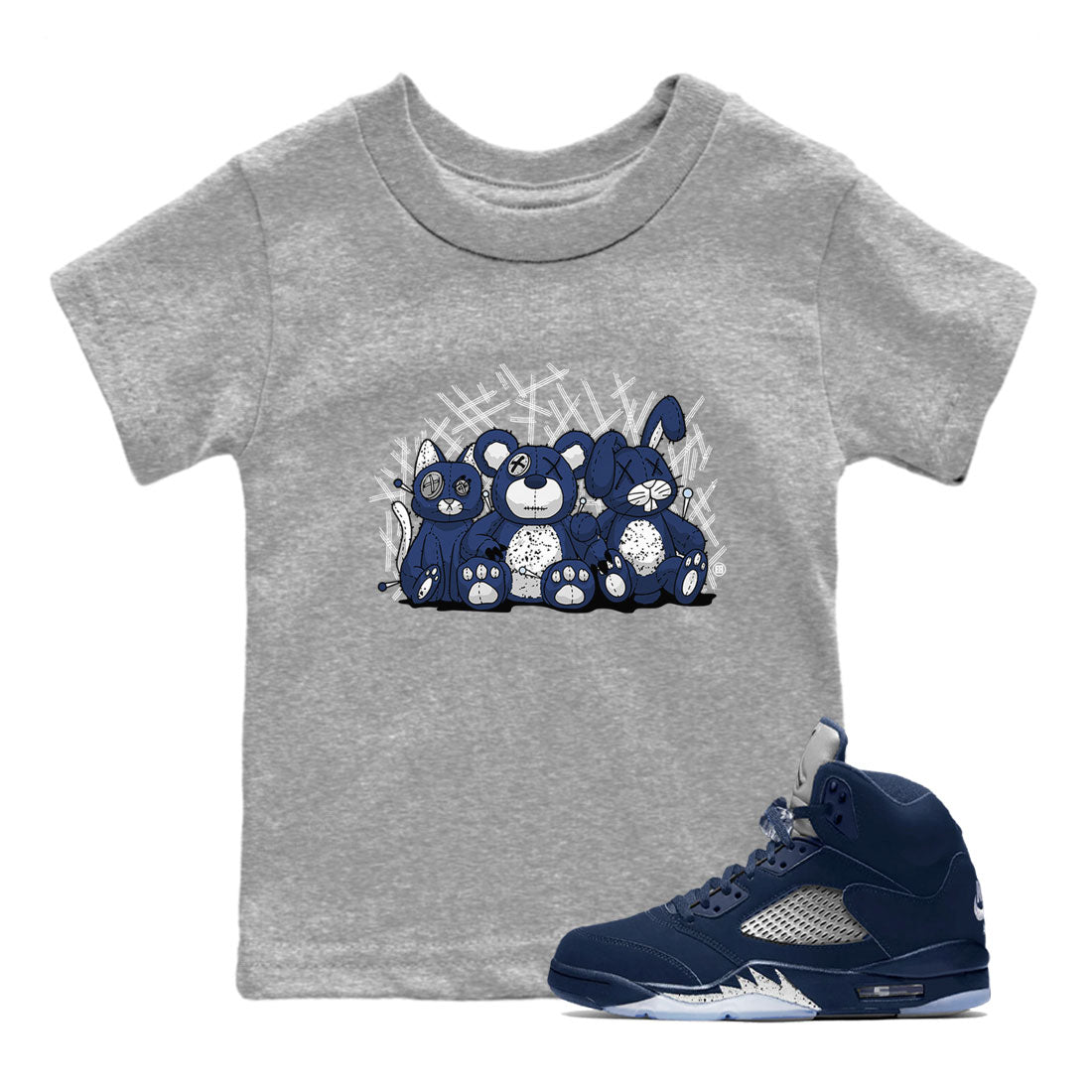 Animal Homies snkmatch Tee Kids - Air Jordan 5 Georgetown