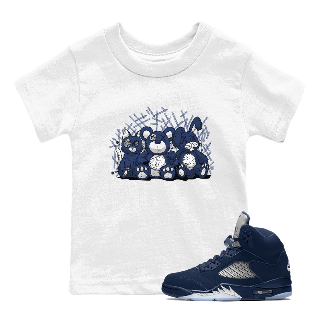 Animal Homies snkmatch Tee Kids - Air Jordan 5 Georgetown