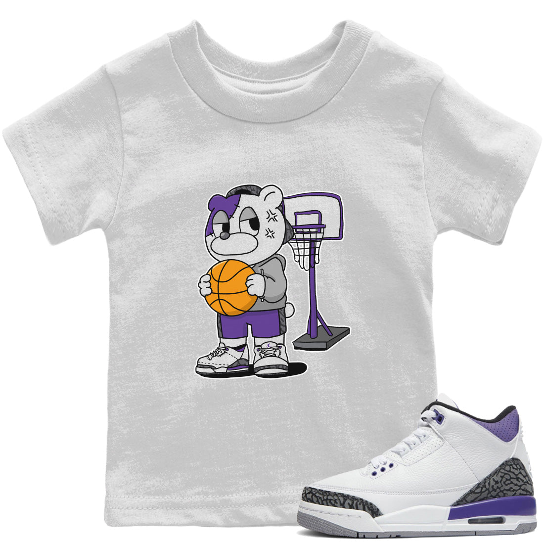 Annoyed Bear Kids Tops - Air Jordan 3 Dark Iris