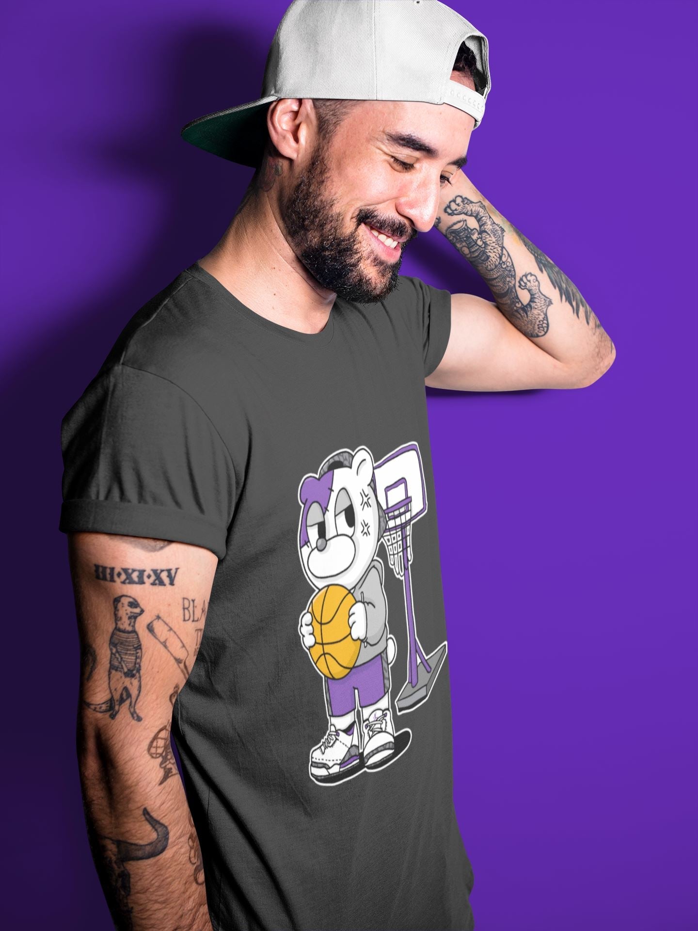 Annoyed Bear Unisex Tops - Air Jordan 3 Dark Iris