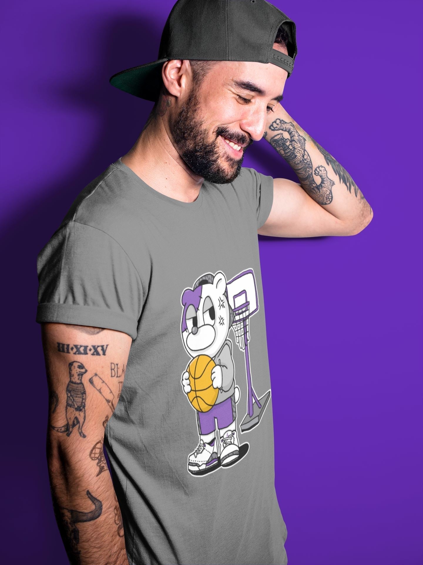 Annoyed Bear Unisex Tops - Air Jordan 3 Dark Iris